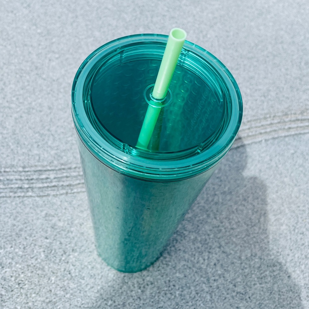 NWT Starbucks mint green purple iridescent Venti  Tumbler acrylic cup 24… - Picture 10 of 14